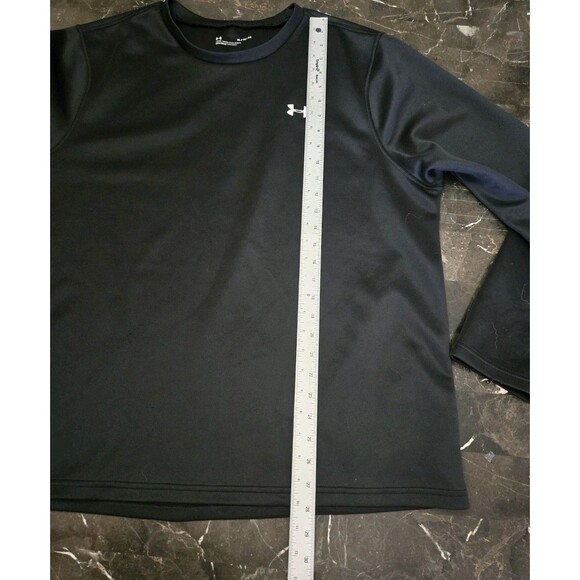 Under Armour Men's XL Loose Black Long Sleeved Top Shirt Performance Activewear - Picture 13 of 14